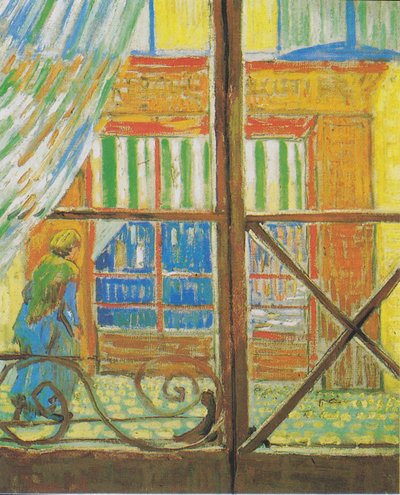 Carnicería vista a través de una ventana de Vincent van Gogh